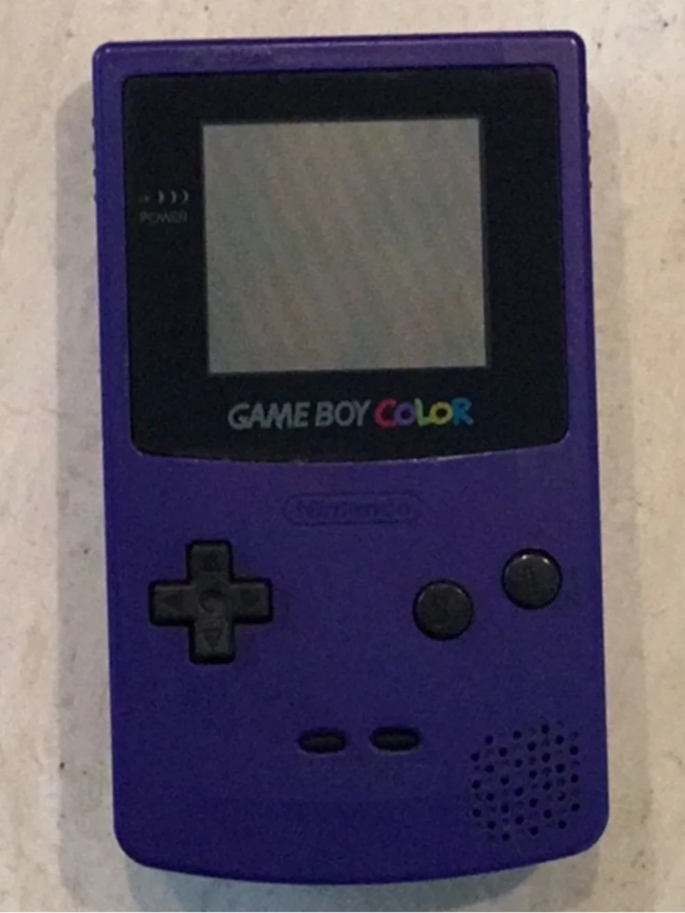 Nintendo Gameboy Color Console Grape Purple Game Boy Authentic Tested Working